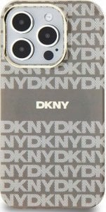 DKNY DKNY DKHMP15SHRHSEE iPhone 15 / 14 / 13 6.1" beżowy/beige hardcase IML Mono & Stripe MagSafe 1