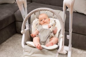 Caretero KRZESEŁKO + HUŚTAWKA INDIGO BLACK WINE 12