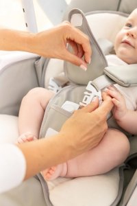 Caretero KRZESEŁKO + HUŚTAWKA INDIGO BLACK WINE 8