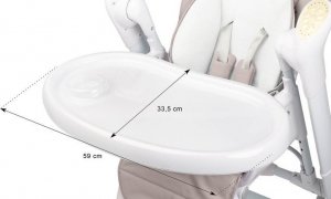 Caretero KRZESEŁKO + HUŚTAWKA INDIGO BLACK WINE 10