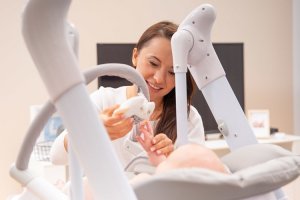 Caretero KRZESEŁKO + HUŚTAWKA INDIGO BLACK GREEN 2