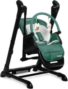 Caretero KRZESEŁKO + HUŚTAWKA INDIGO BLACK GREEN 22