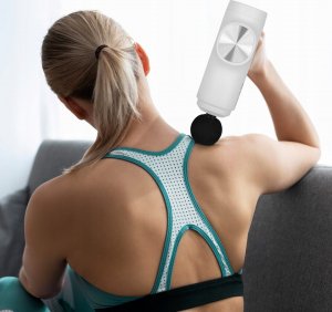 Masażer Teesa Pistolet do masażu TEESA RELAX GUN MG60, 8 nakładek, biały 2