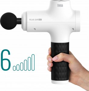 Masażer Teesa Pistolet do masażu TEESA RELAX GUN MG60, 8 nakładek, biały 3