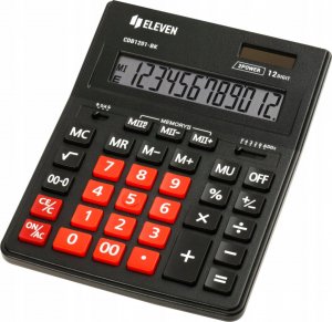 Kalkulator Eleven ELEVEN kalkulator biurowy czarny z pomarańczową klawiaturą numeryczną CDB1201BK-OR 3