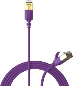 Procab PROCAB CSD570V/1 Kabel sieciowy Slimline - CAT7 RJ45 U/FTP wersja fioletowa - 1 metr 1