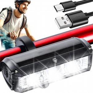 Alogy Lampka rowerowa przednia halogen LED światło oświetlenie roweru na przód rower kierownicę Mocna 900lm Alogy 610 czarna 3