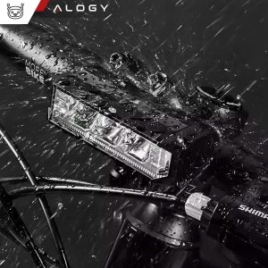 Alogy Lampka rowerowa przednia halogen LED światło oświetlenie roweru na przód rower kierownicę Mocna 900lm Alogy 610 czarna 7