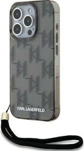 Karl Lagerfeld Karl Lagerfeld KLHCP15XHKDPNSK iPhone 15 Pro Max 6.7" czarny/black hardcase IML Mono KL Pattern & Cord 1