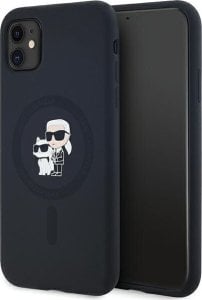 Karl Lagerfeld Karl Lagerfeld KLHMN61SCMKCRHK iPhone 11 / Xr 6.1" czarny/black hardcase Silicone Karl & Choupette MagSafe 1