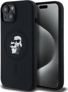 Karl Lagerfeld Karl Lagerfeld KLHMP15MSCMKCRHK iPhone 15 Plus / 14 Plus 6.7" czarny/black hardcase Silicone Karl & Choupette MagSafe 1