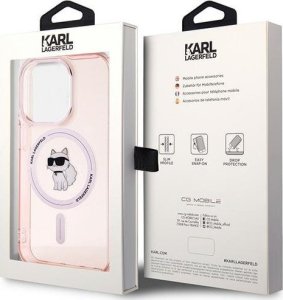 Karl Lagerfeld Karl Lagerfeld KLHMP14XHFCCNOP iPhone 14 Pro Max 6.7" różowy/pink hardcase IML Choupette MagSafe 8