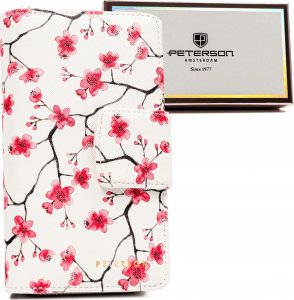 Peterson Duży, pionowy portfel damski ze skóry ekologicznej w kwiaty - Peterson NoSize 1