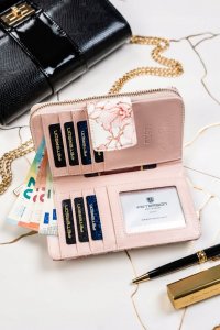 Peterson Duży, pionowy portfel damski ze skóry ekologicznej w kwiaty - Peterson NoSize 6