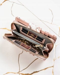 Peterson Duży, pionowy portfel damski ze skóry ekologicznej w kwiaty - Peterson NoSize 9