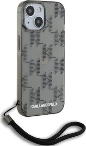 Karl Lagerfeld Etui Karl Lagerfeld KLHCP15SHKDPNSK Apple iPhone 15 / 14 / 13 hardcase IML Mono KL Pattern & Cord czarny/black 3
