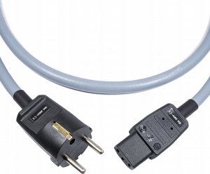 Kabel zasilający Melodika Melodika MDP05G PrzewĂłd zasilajÄcy z uziemieniem (sieciowy) 3x2,5mm2 (Schuko-IEC C13) Gunmetal - 0,5m 7