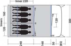 Namiot turystyczny Outwell Namiot 5-osobowy Outwell Sunhill 5 Air Uniwersalny 4