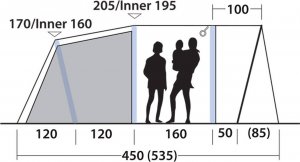 Namiot turystyczny Outwell Namiot 5-osobowy Outwell Sunhill 5 Air Uniwersalny 5