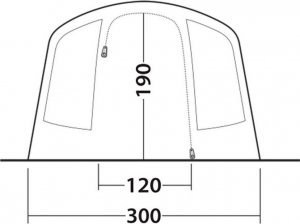 Namiot turystyczny Outwell Namiot 5-osobowy Outwell Sunhill 5 Air Uniwersalny 7
