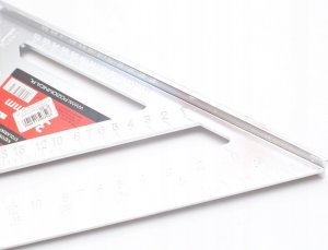 PRO Kątownik ALUMINIOWY STOLARSKI Z PODSTAWĄ 300MM 4