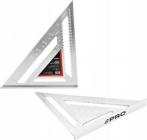 PRO Kątownik ALUMINIOWY STOLARSKI Z PODSTAWĄ 300MM 7