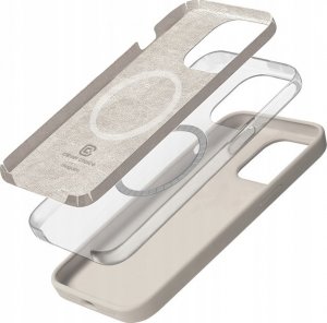 Crong Etui Crong Color Cover Magnetic Apple iPhone 15 Pro MagSafe kamienny beż 3