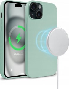 Crong Crong Color Cover Magnetic - Etui iPhone 15 MagSafe (miętowy) 4