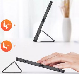 Etui na tablet Dux Ducis Etui Dux Ducis Domo składane z miejscem na rysik do Samsung Galaxy Tab S9 Plus czarne 5