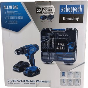 Wiertarko-wkrętarka Scheppach C-DTB74/1-X 20 V 1 x akumulator 2 Ah (5909315900) 12