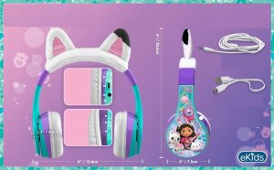 Słuchawki Ekids Słuchawki Nauszne Bluetooth Do Telefon Smartfon Dla Dziecka Koci Domek Gabi / Ga-b52.uexv23 9