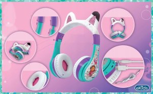 Słuchawki Ekids Słuchawki Nauszne Bluetooth Do Telefon Smartfon Dla Dziecka Koci Domek Gabi / Ga-b52.uexv23 10