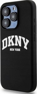 DKNY DKNY Liquid Silicone White Printed Logo MagSafe - Etui iPhone 14 Pro (czarny) 2