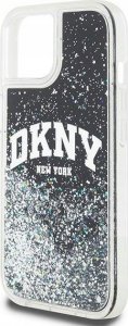 DKNY DKNY Liquid Glitter Big Logo - Etui iPhone 12 / iPhone 12 Pro (czarny) 1