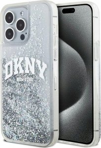 DKNY DKNY Liquid Glitter Big Logo - Etui iPhone 15 Pro Max (biały) 3