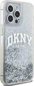 DKNY DKNY Liquid Glitter Big Logo - Etui iPhone 15 Pro Max (biały) 4