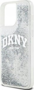 DKNY DKNY Liquid Glitter Big Logo - Etui iPhone 15 Pro Max (biały) 6