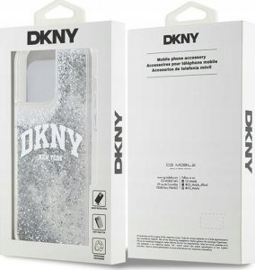 DKNY DKNY Liquid Glitter Big Logo - Etui iPhone 15 Pro Max (biały) 8