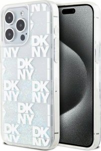 DKNY DKNY Liquid Glitter Multilogo - Etui iPhone 15 Pro Max (biały) 3