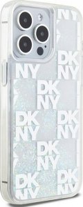 DKNY DKNY Liquid Glitter Multilogo - Etui iPhone 15 Pro Max (biały) 4