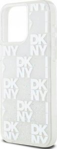 DKNY DKNY Liquid Glitter Multilogo - Etui iPhone 15 Pro Max (biały) 6