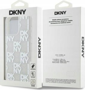 DKNY DKNY Liquid Glitter Multilogo - Etui iPhone 15 Pro Max (biały) 8