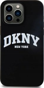 DKNY DKNY Liquid Silicone White Printed Logo MagSafe - Etui iPhone 15 Pro Max (czarny) 3