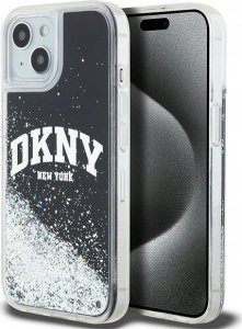 DKNY DKNY Liquid Glitter Big Logo - Etui iPhone 15 / 14 / 13 (czarny) 3