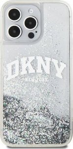 DKNY DKNY Liquid Glitter Big Logo - Etui iPhone 15 Pro (biały) 1