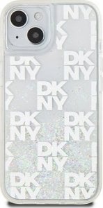 DKNY DKNY Liquid Glitter Multilogo - Etui iPhone 15 / 14 / 13 (biały) 1