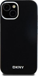 DKNY DKNY Liquid Silicone Small Metal Logo MagSafe - Etui iPhone 15 Plus / 14 Plus (czarny) 3