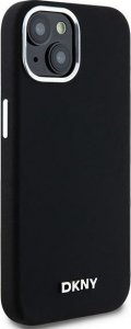 DKNY DKNY Liquid Silicone Small Metal Logo MagSafe - Etui iPhone 15 Plus / 14 Plus (czarny) 4