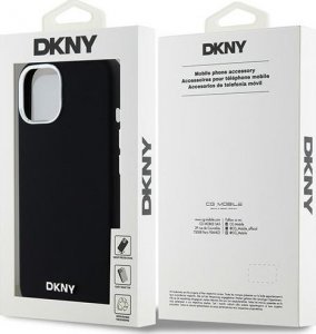 DKNY DKNY Liquid Silicone Small Metal Logo MagSafe - Etui iPhone 15 Plus / 14 Plus (czarny) 8
