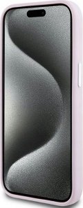 DKNY DKNY Liquid Silicone Small Metal Logo MagSafe - Etui iPhone 15 Plus / 14 Plus (różowy) 5